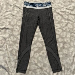 EUC Lululemon Inspire Tights II Leggings Mesh Size 6
